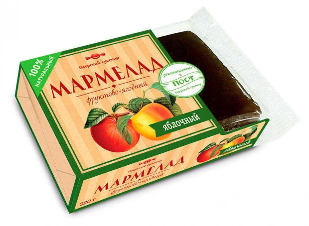 Мармелад Озерский сувенир натуральный яблоко 320 г 107₽