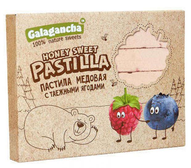 Пастила Galagancha медовая с таежными ягодами 190 г 96₽