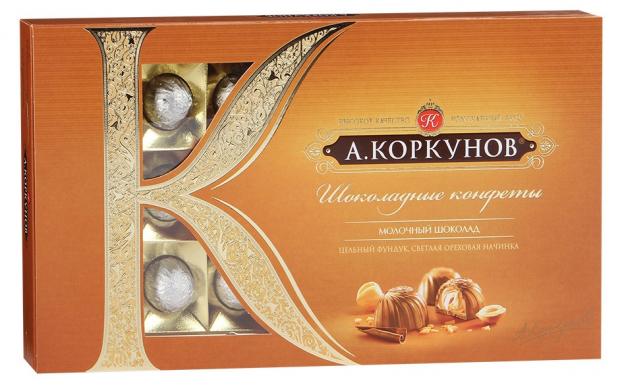 

Конфеты «А.Коркунов» шоколадные с лесным орехом, 192 г