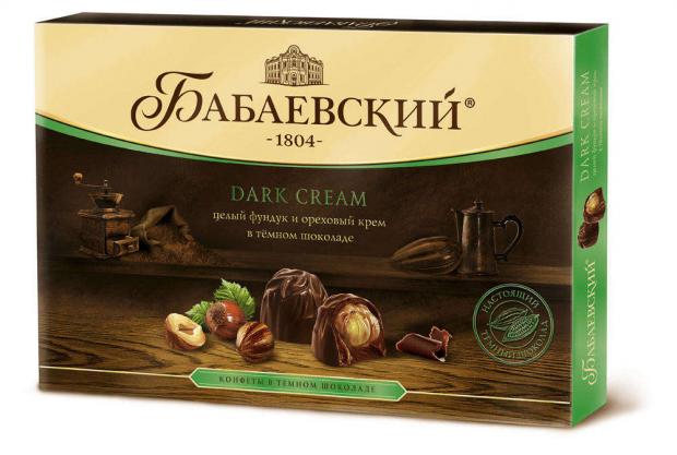 Конфеты Бабаевский целый фундук и ореховый крем 200 г 374₽