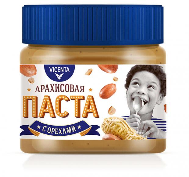 Паста арахисовая Vicenta с кусочками арахиса 250 г 127₽