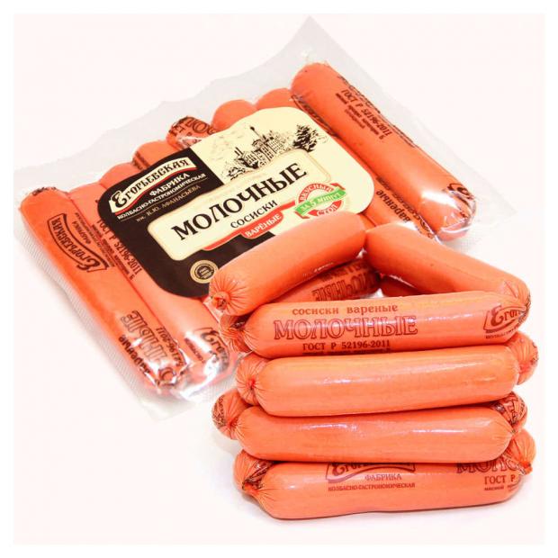 Сосиски Егорьевская КГФ Молочные 400 г 236₽