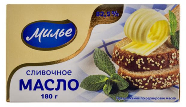 

Масло сливочное «Милье» Традиционное 82,5 %, 180 г
