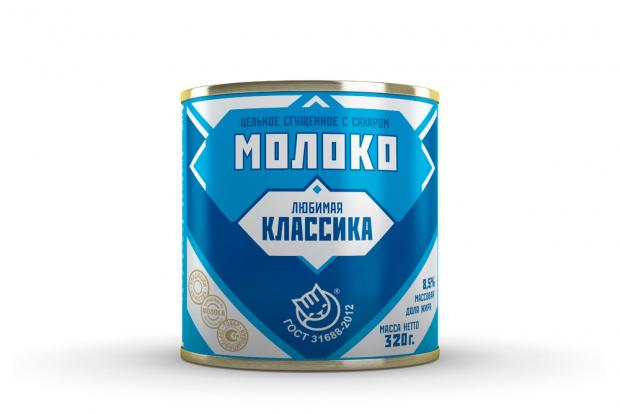 

Молоко сгущенное «Любимая классика» с сахаром, 320 г