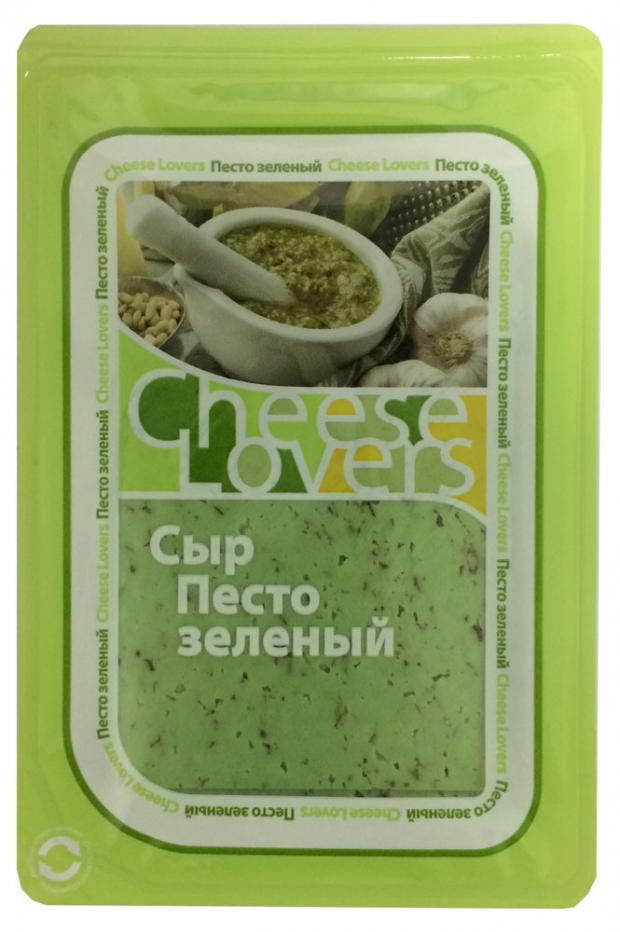 Сыр полутвердый Cheese Lovers Песто зеленый нарезанные ломтики 50 150 г 186₽