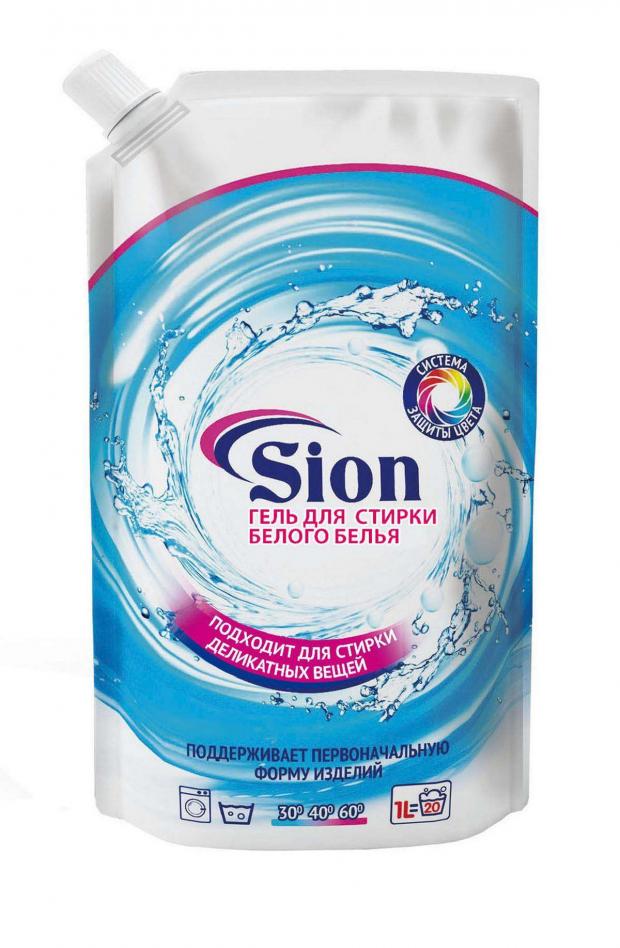 Гель для стирки Sion для белого белья, 1 л