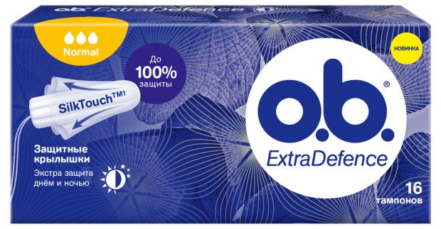 

Тампоны гигиенические О.b. Extra Defence Normal, 16 шт