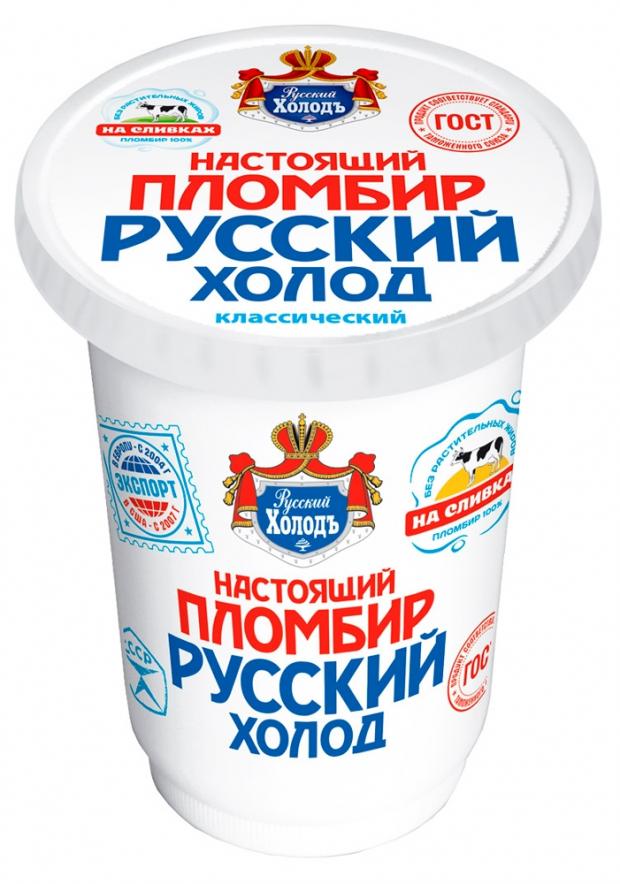 

Мороженое пломбир «Настоящий пломбир Русский Холодъ» 15%, 180 г