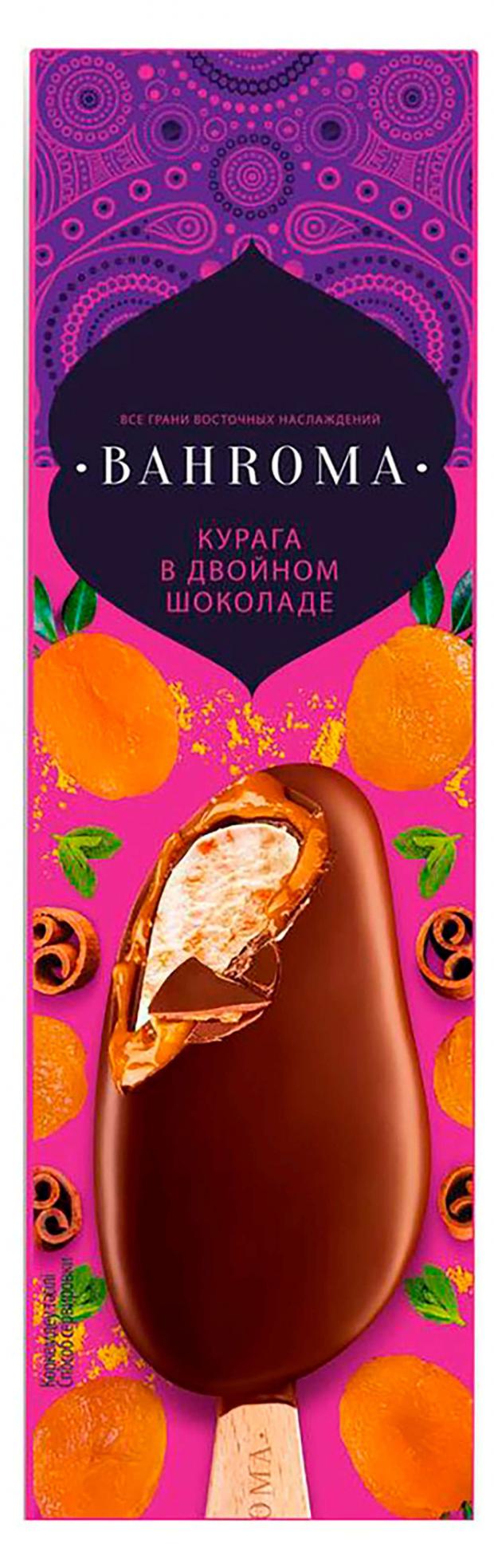 

Эскимо сливочное Bahroma с курагой в шоколадной глазури, 75 г