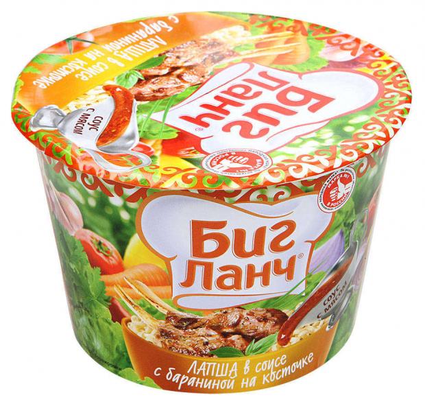 

Лапша быстрого приготовления «Биг Ланч» в соусе с бараниной на косточке, 90 г