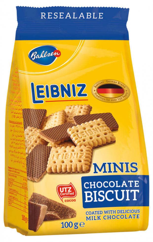 

Печенье бисквитное Leibniz Minis сливочное с шоколадом, 100 г