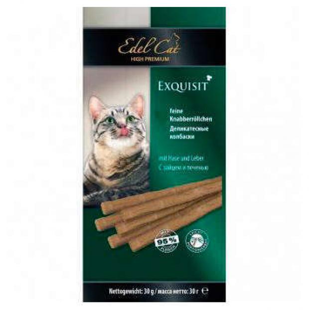 

Лакомство для кошек Edel Cat колбаски заяц печень, 30 г