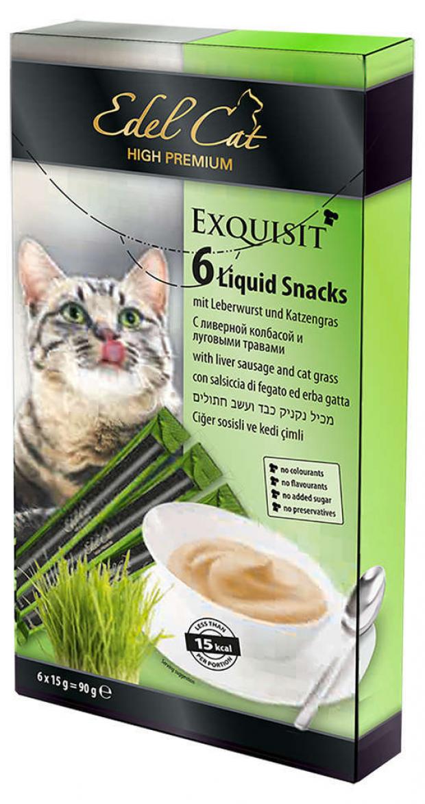 

Лакомство для кошек Edel Cat крем-суп ливерная колбаса и луговые травы, 30 г