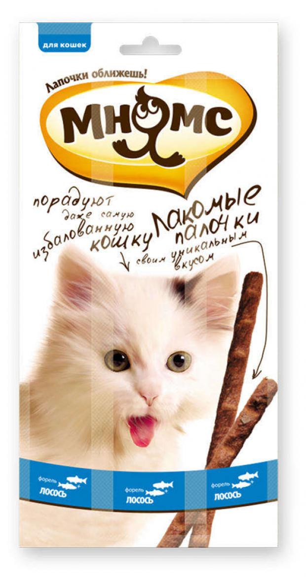 

Лакомство для кошек «Мнямс» палочки с лососем и форелью, 3х5 г