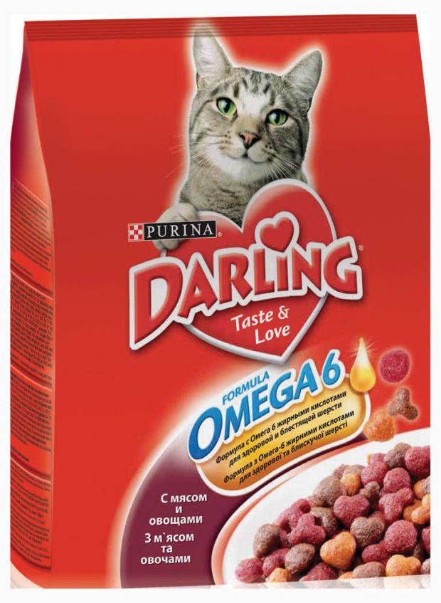 

Корм для кошек Darling с мясом и овощами, 2 кг