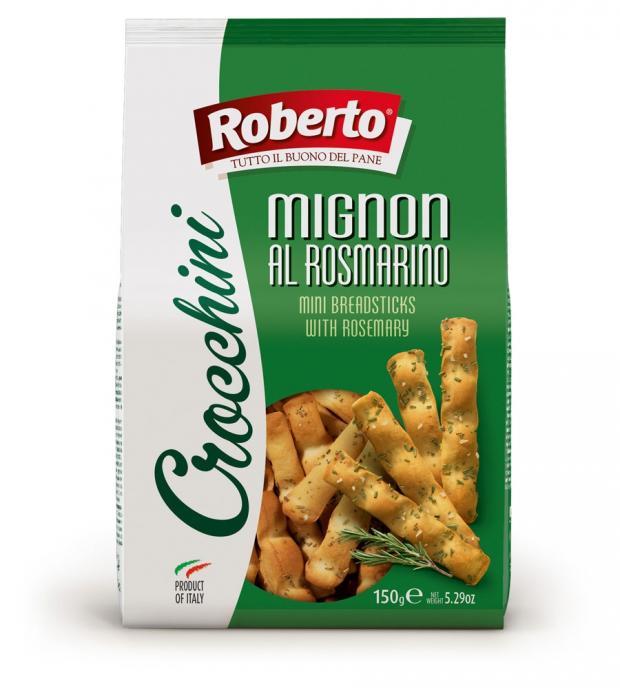 

Палочки Roberto Хлебные Гриссини Кроккини миньон с розмарином, 150 г