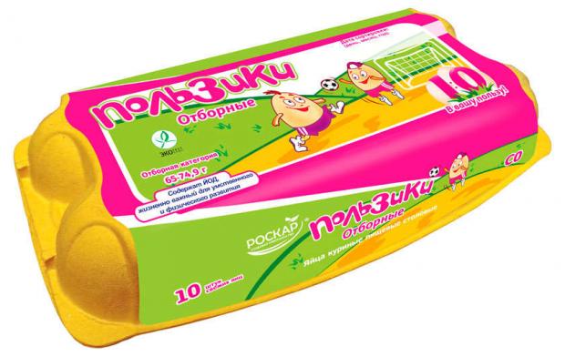 Яйцо куриное Роскар пищевое С0 Пользики 6 шт 58₽