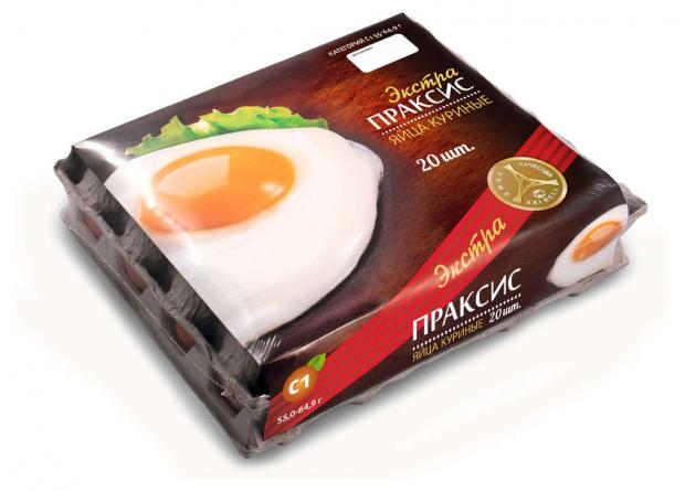 Яйцо куриное Праксис Экстра С1 20 шт 177₽