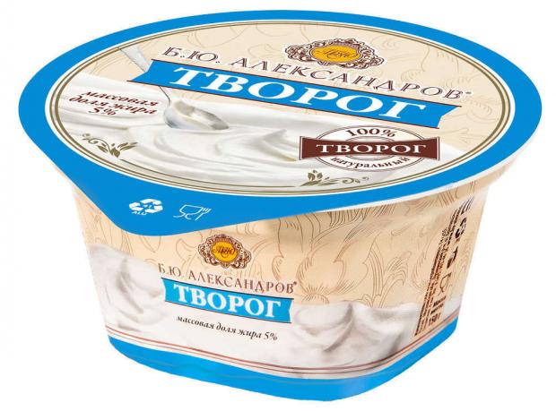 

Творог мягкий «Б.Ю. Александров» 5%, 150 г