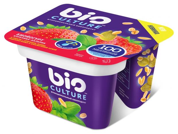 

Биойогурт Bio Culture клубника-базилик 2,7-3,5%, 130 г