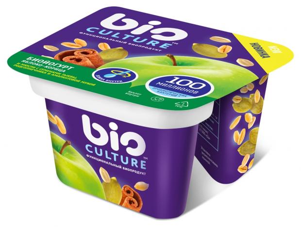 

Биойогурт Bio Culture яблоко-корица 2,7-3,5%, 130 г