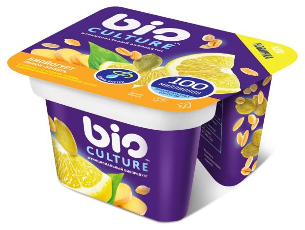 

Биойогурт Bio Culture лимон-имбирь 2,7-3,5%, 130 г