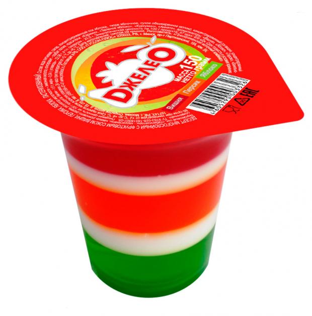 Желе Джелео вишня персик яблок 150 г 24₽