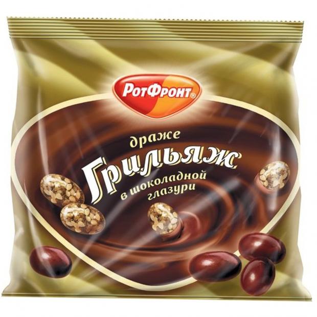 Драже Рот Фронт грильяж в шоколадной глазури 200 г 86₽