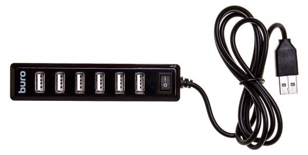 

Разветвитель USB 2,0 Buro BU-HUB7-1,0-U2,0 7 портов