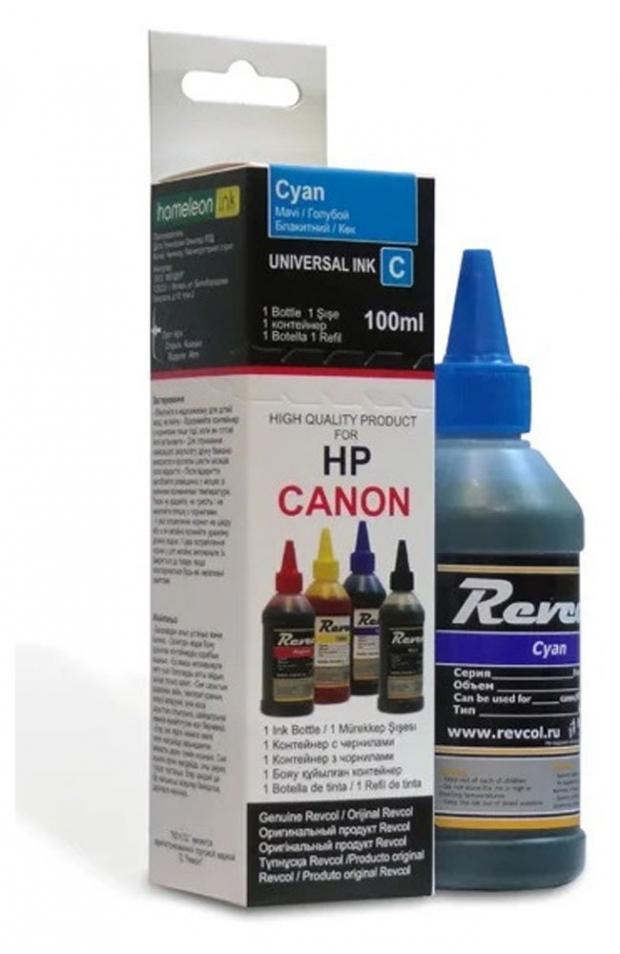 Чернила Revcol для HP и Canon Cyan Dye 100 мл 191₽