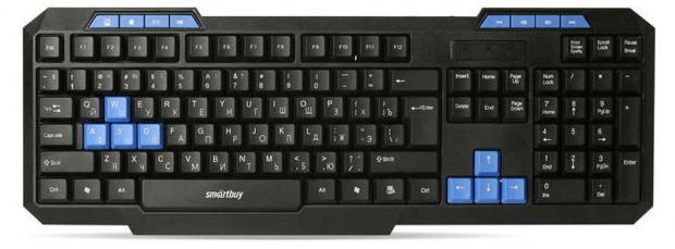 

Клавиатура проводная Smartbuy ONE 221 USB мультимедийная черная