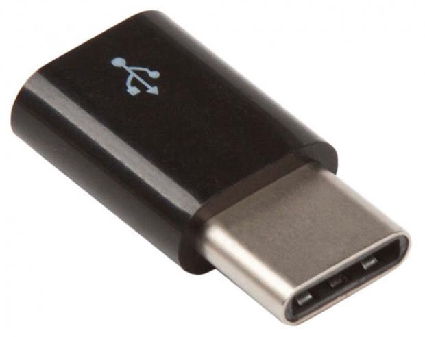 Переходник Micro USB на USB Type-C черный