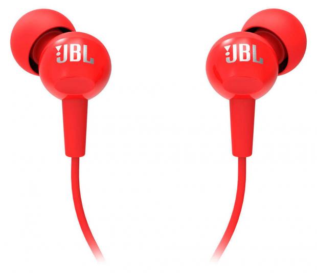 

Гарнитура проводная JBL C100SI красная