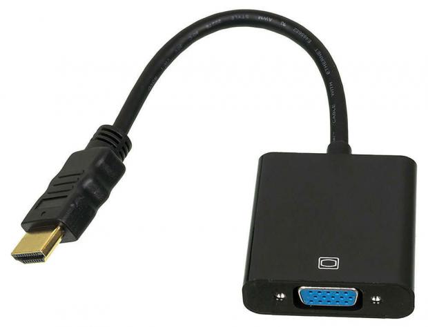 

Адаптер Hama H-54569 HDMI (m)/VGA (f) черный, 0,1 м
