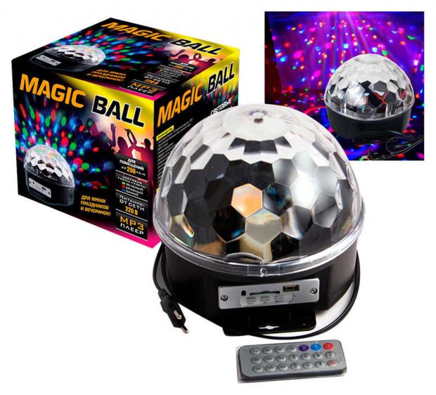 

Светильник комнатный светодиодный Belsis Magic ball с MP3