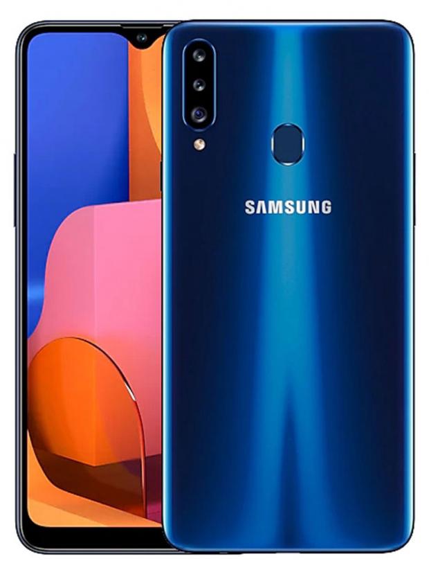 фото Смартфон samsung a20s синий 3/32 гб