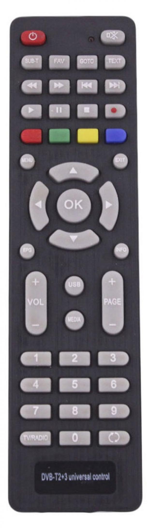 

Пульт для ТВ приставок Uni DVB-T2+3
