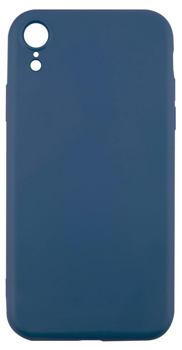 

Чехол mObility для iPhone XR soft touch синий