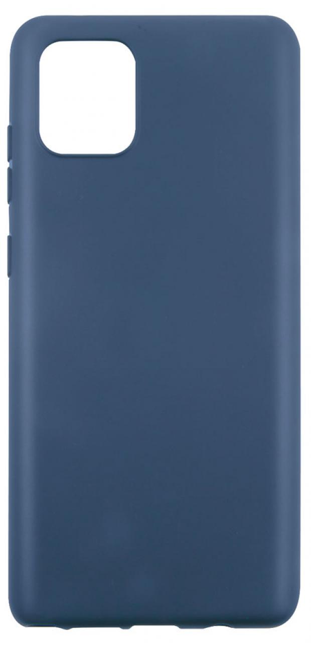 

Чехол mObility для Samsung Note10 Lite soft touch синий