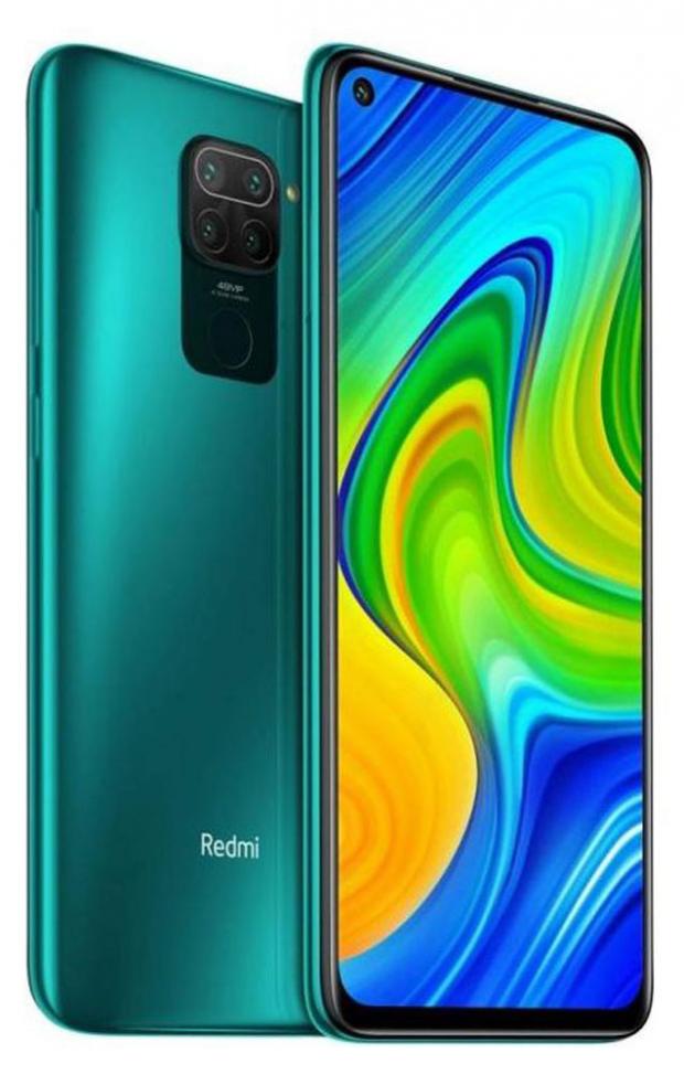 

Смартфон Xiaomi Redmi Note 9 зеленый 3/64 Гб