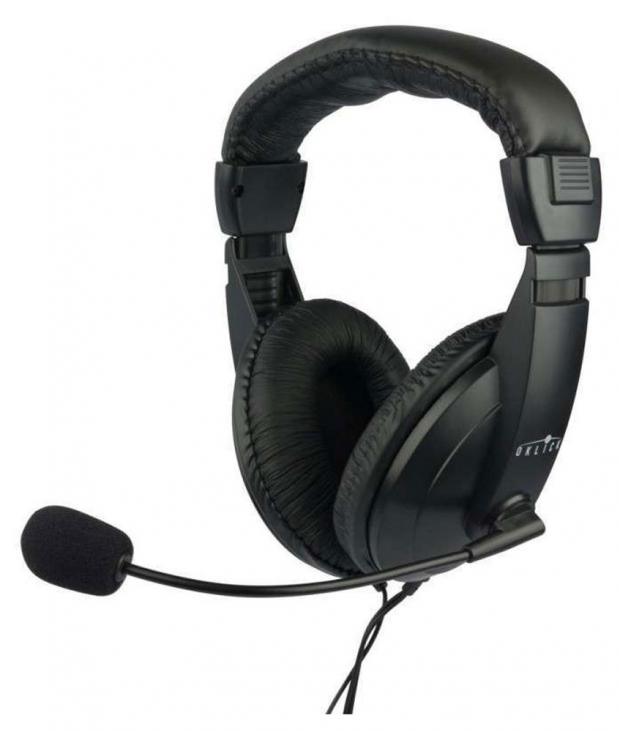 Наушники с микрофоном Oklick HS-M137V черные 491₽