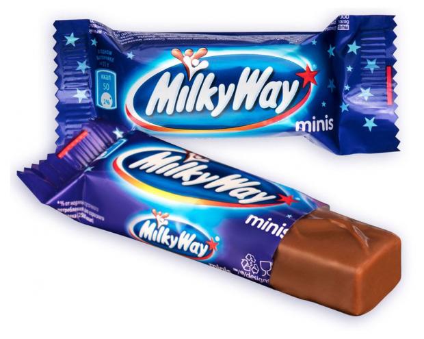 Конфеты шоколадные Milky Way минис, вес