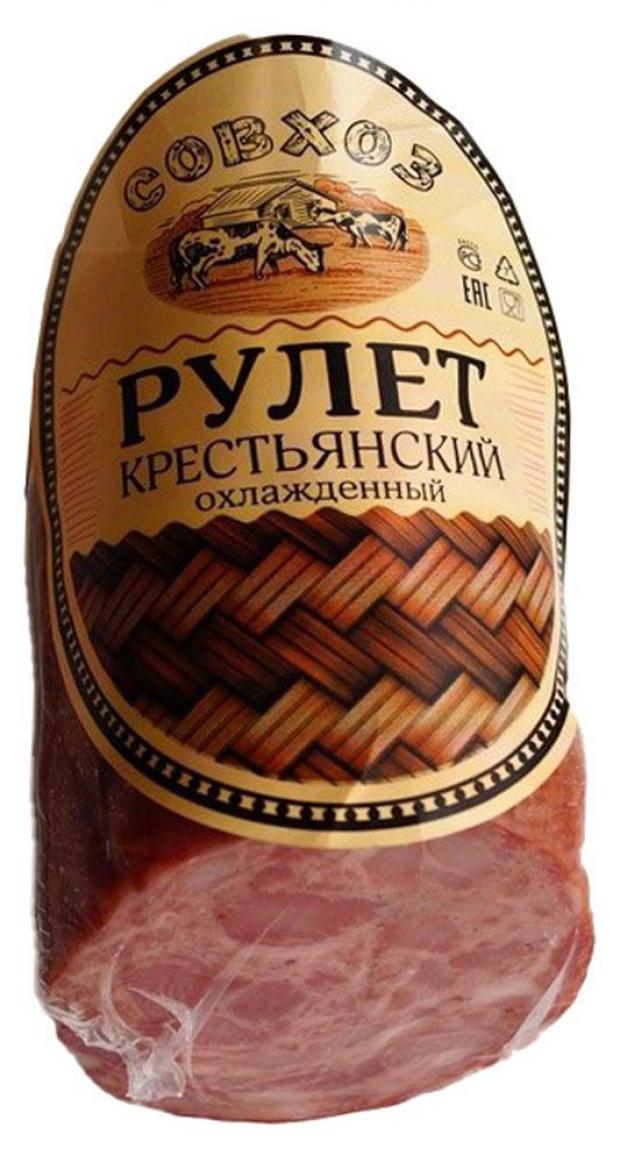 

Рулет полукопченый «Совхоз» Крестьянский (0,3-0,6 кг) , 1 упаковка ~ 0,4 кг