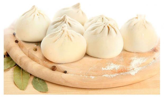 Хинкали Шельф замороженные 08-12 кг 1 упаковка 1кг 136₽