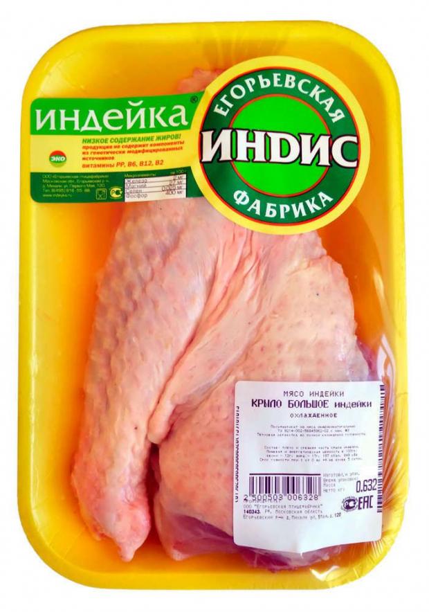 

Крыло индейки «Индис» охлажденное (0,6 - 0,9 кг), 1 упаковка ~ 0,7 кг