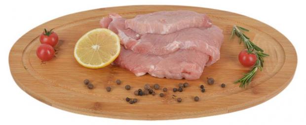 Шницель свиной АШАН охлажденный 03-06 кг 1 упаковка 04 кг 495₽