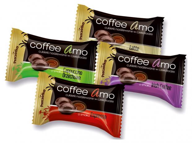 

Конфеты шоколадный Pszczółka Coffe Amo кофейное ассорти, вес