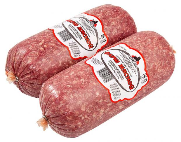 

Фарш мясной «Каневской» замороженный (0,8-1,2 кг), 1 упаковка ~ 1 кг