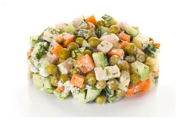 

Салат Оливье Mr, Food с курицей, вес