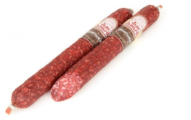 

Колбаса сырокопченая «Дым ДымычЪ» Элитная (0,8-1,2 кг), 1 упаковка ~ 1 кг